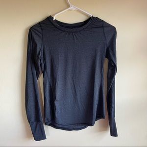 HALARA Dark Grey/Black Long Sleeve Active Wear Top